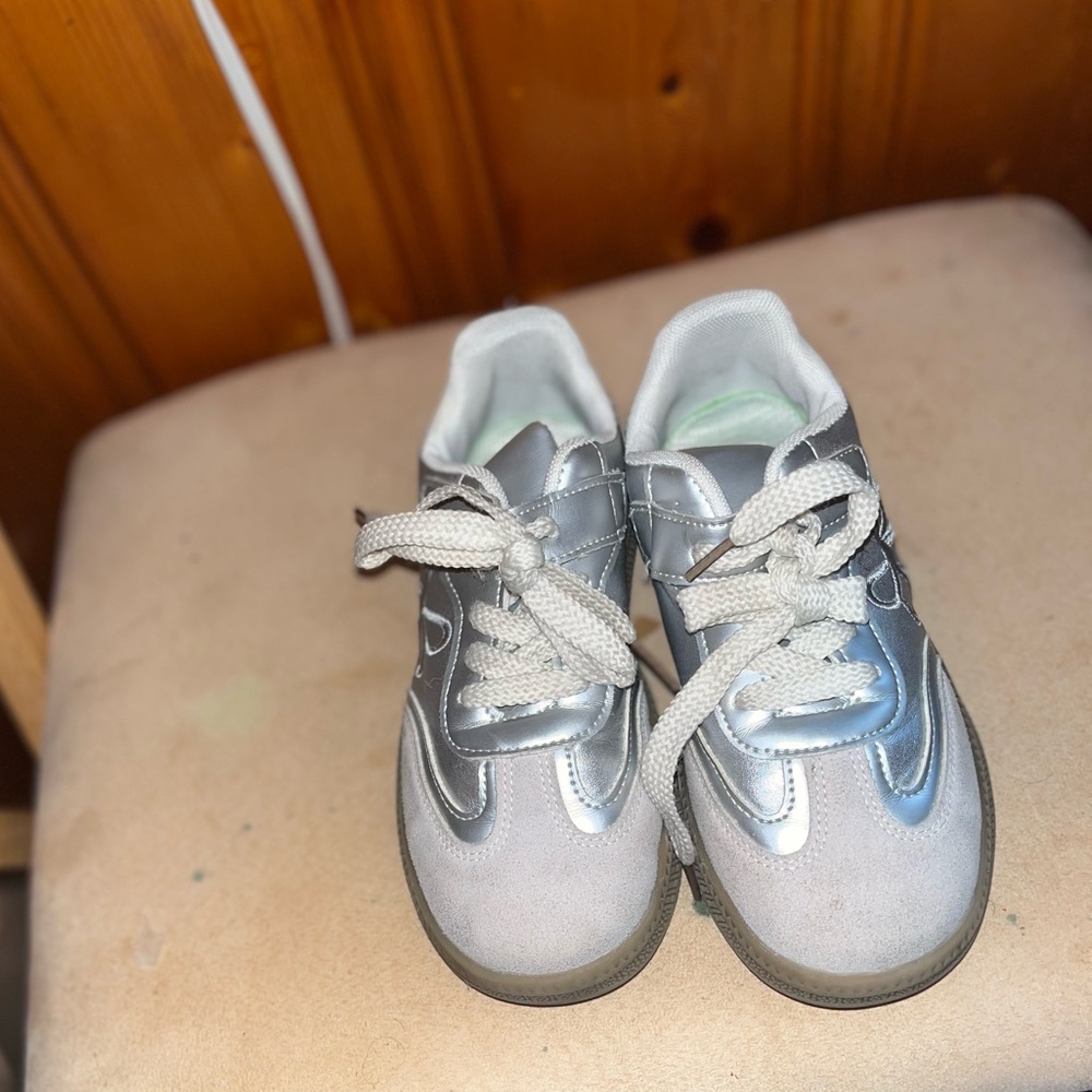 Stylish Silver Kids' Sneakers